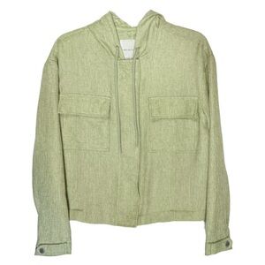 Avec Les Filles Zip Hoodie Cropped Jacket